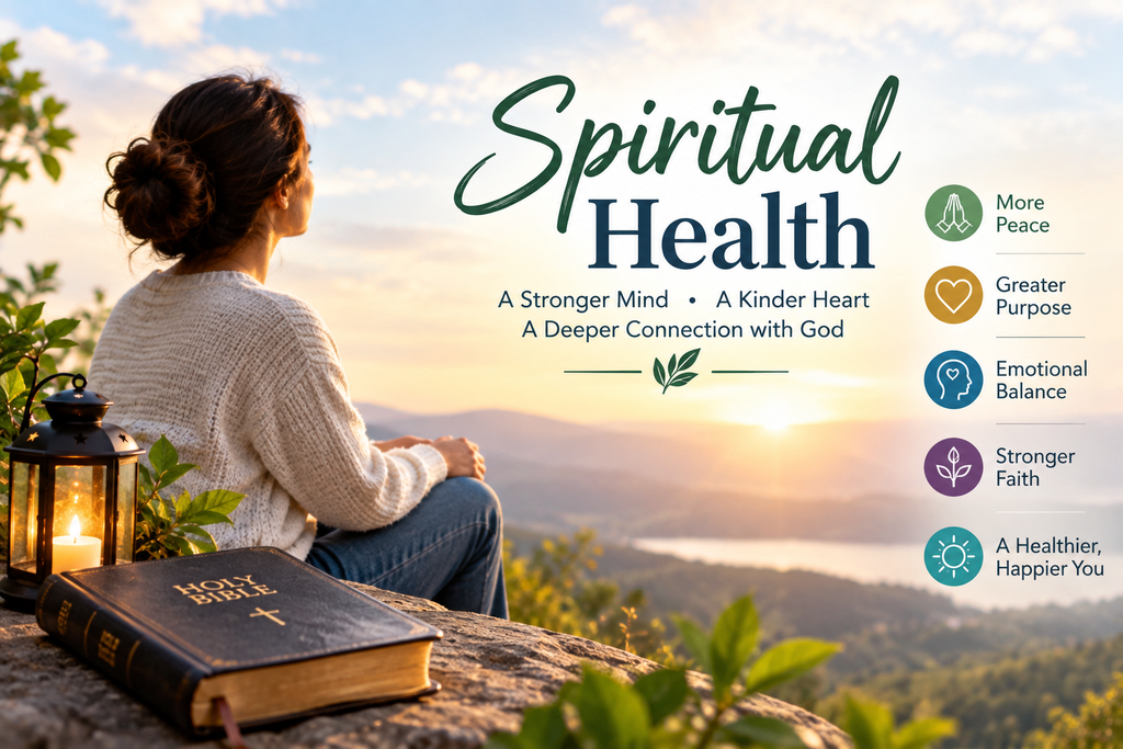 Describe spiritual health through faith, peace, purpose, and emotional balance