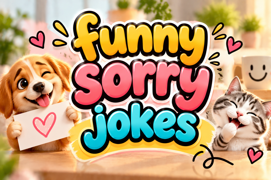 Funny Sorry Jokes with a humorous apology message