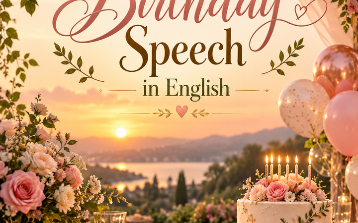 Birthday speech in English for a special celebration