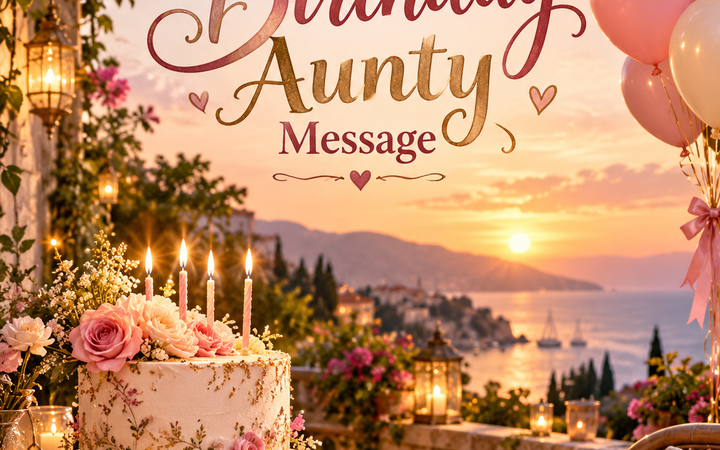 Happy Birthday Aunty Message with heartfelt birthday wishes
