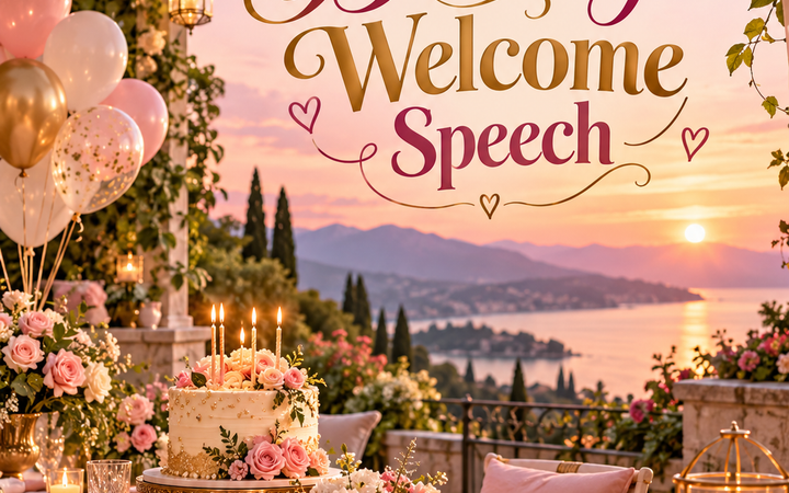 Birthday welcome speech for a joyful celebration