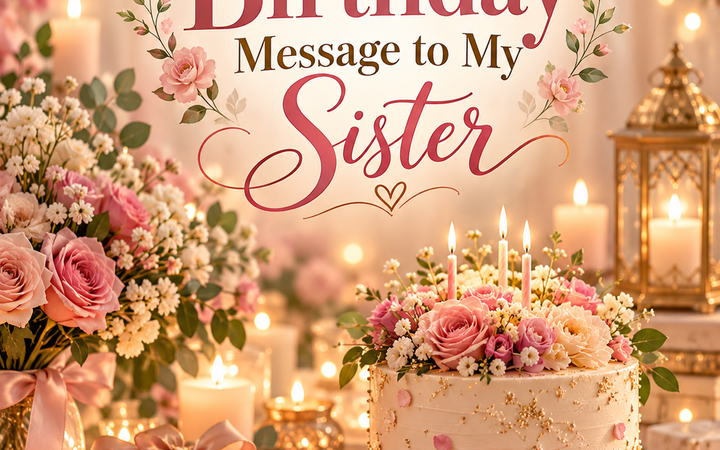 Inspirational Birthday Message to My Sister