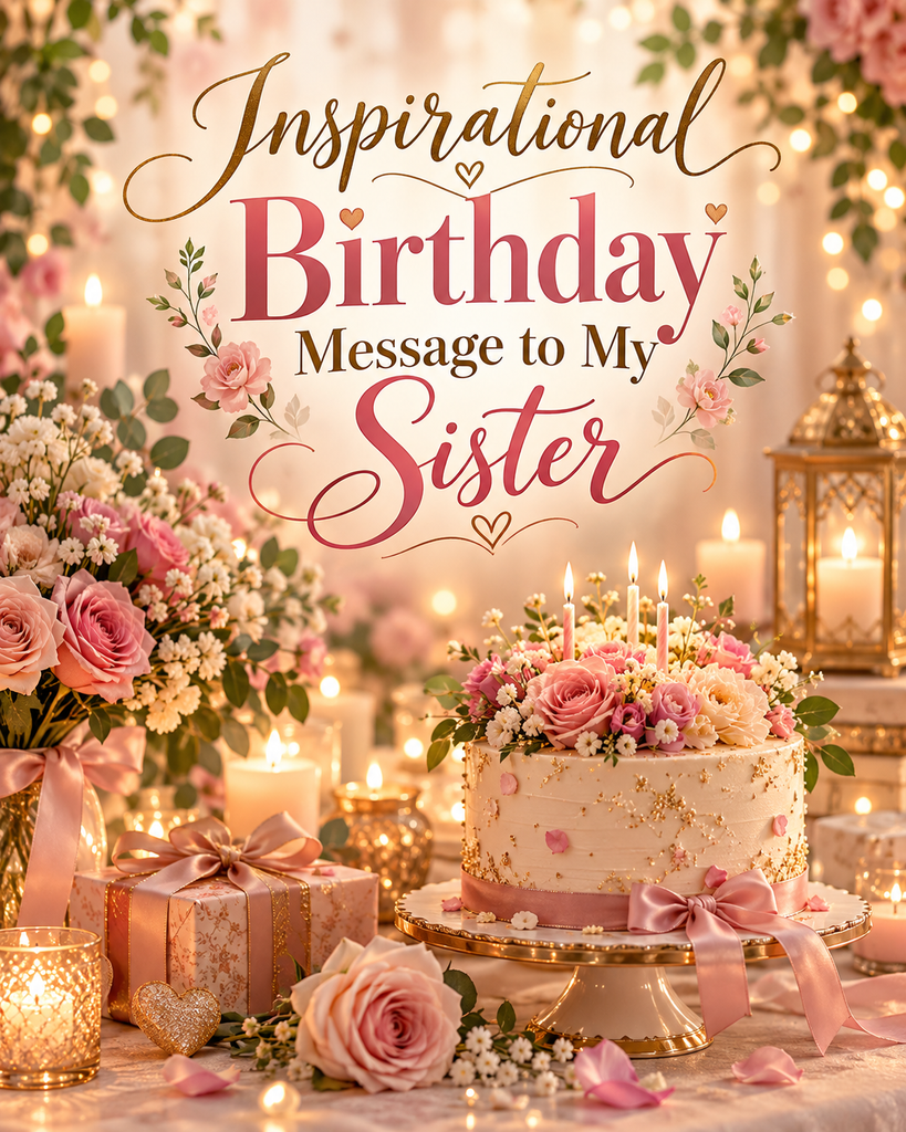Inspirational Birthday Message to My Sister
