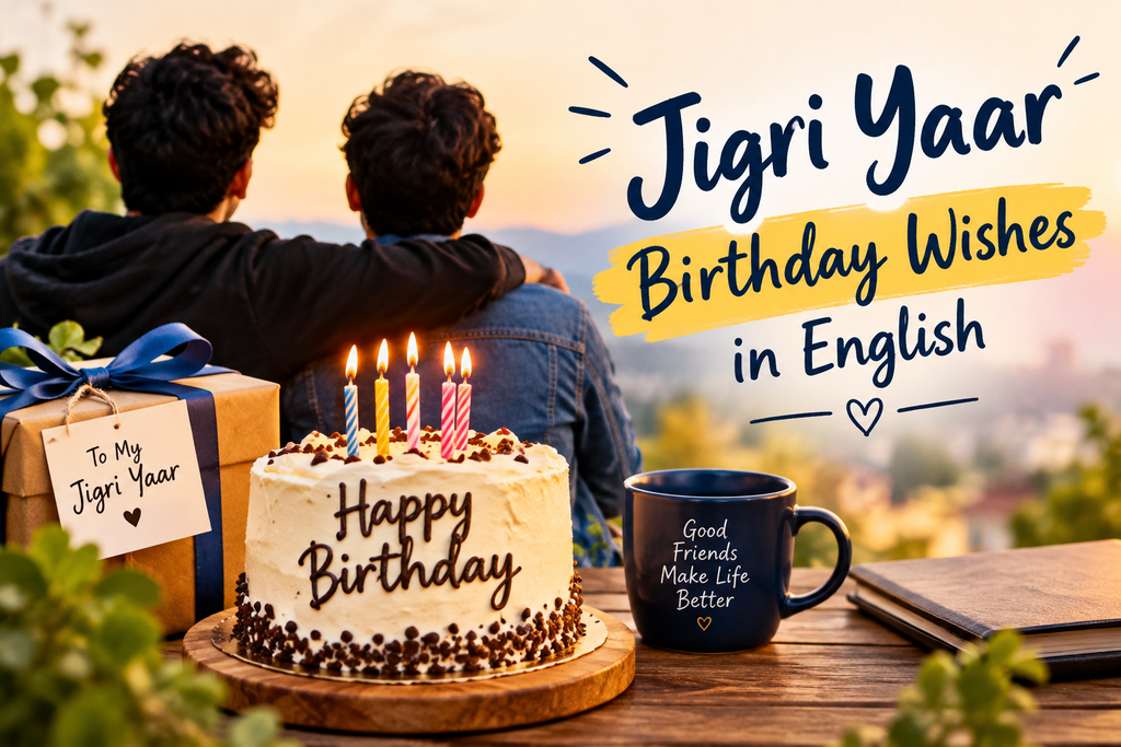 Jigri Yaar Birthday Wishes in English