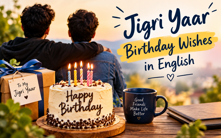 Jigri Yaar Birthday Wishes in English