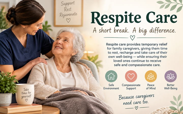 Respite Care for family caregivers with compassionate support and elderly care
