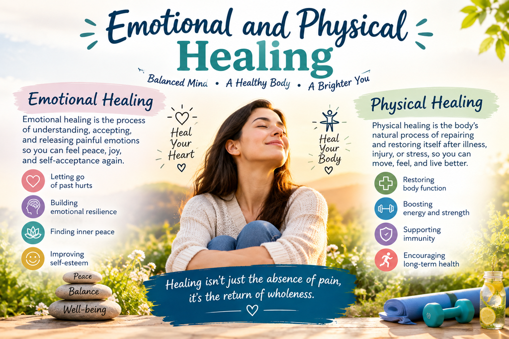Emotional and physical healing for balanced mental and physical well-being